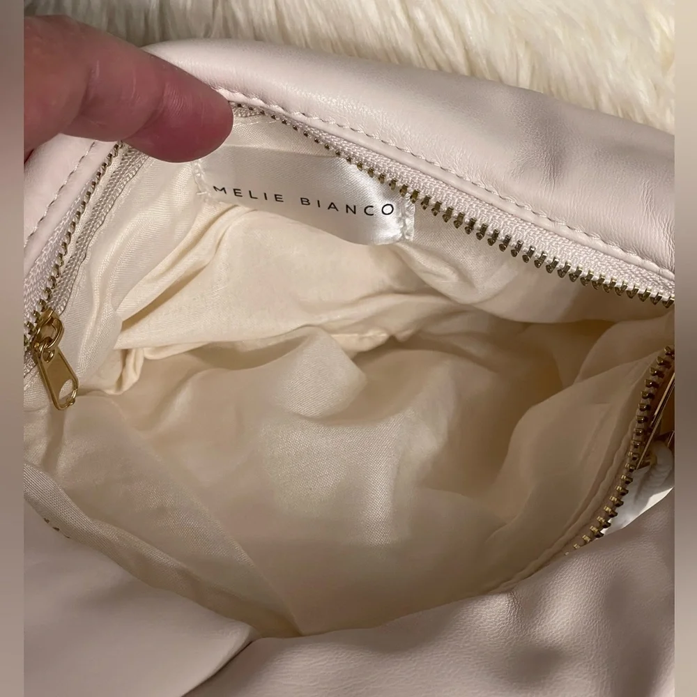 MELIE BIANCO Alexandra Vegan Top Handle Bag In Cream - Picture 16 of 16